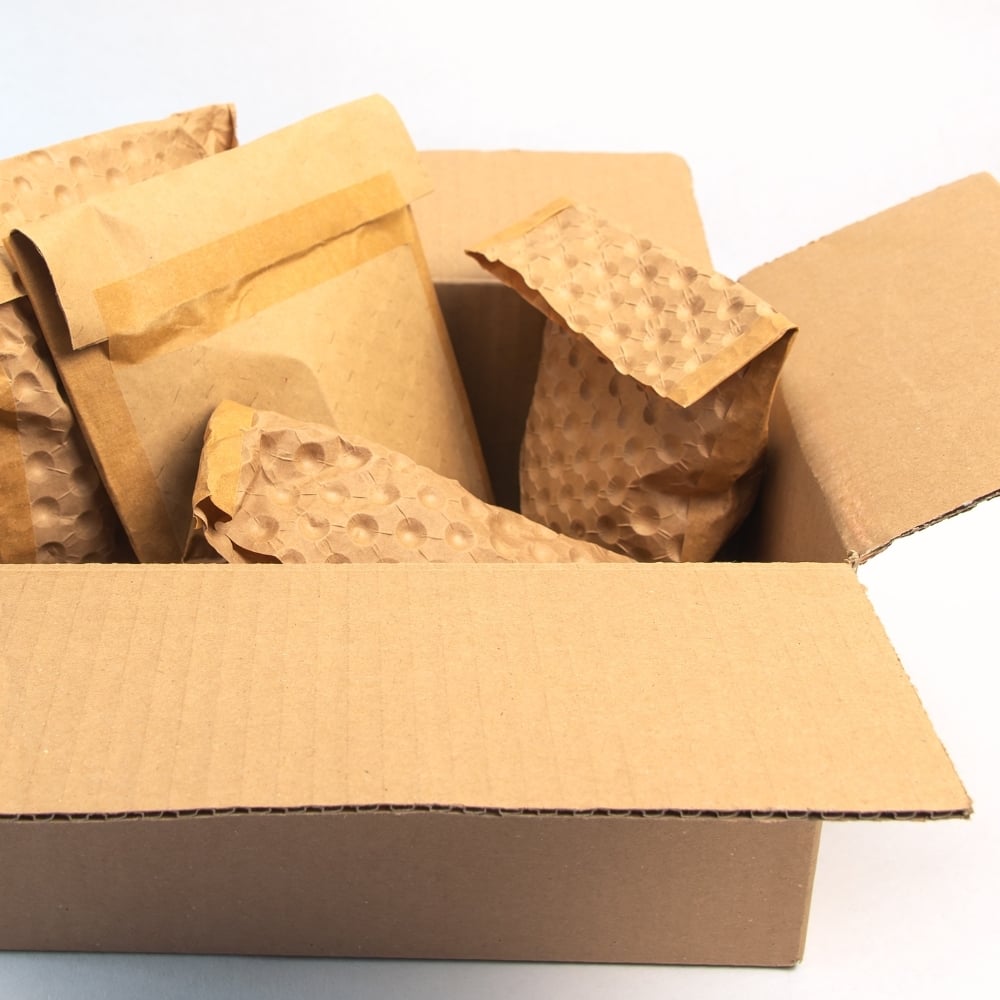 PapairBag- nachhaltige Polsterbeutel zum Versand im Karton