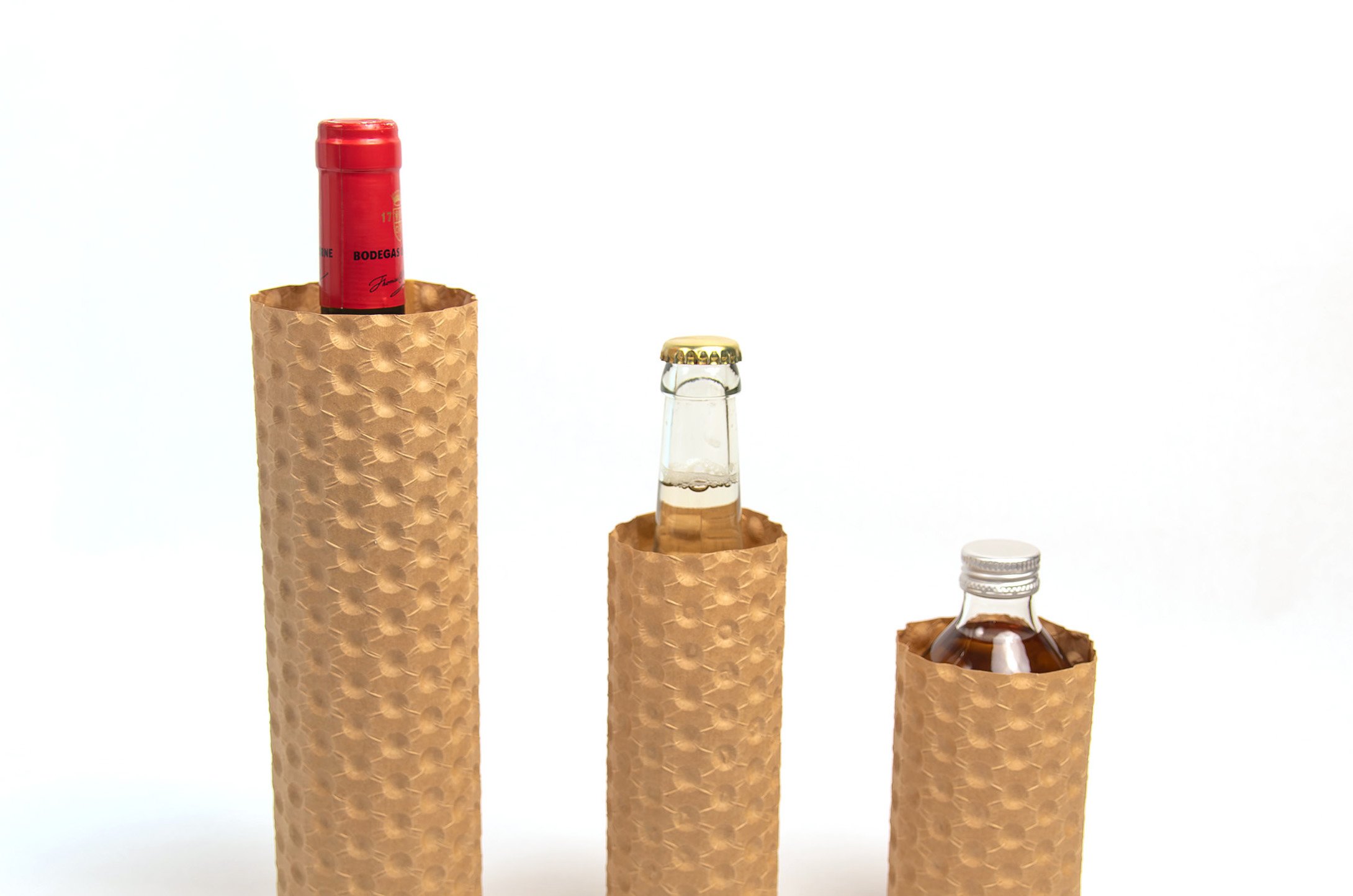 PapairSleeve paper bottle sleeve packaged glass bottles padded 06