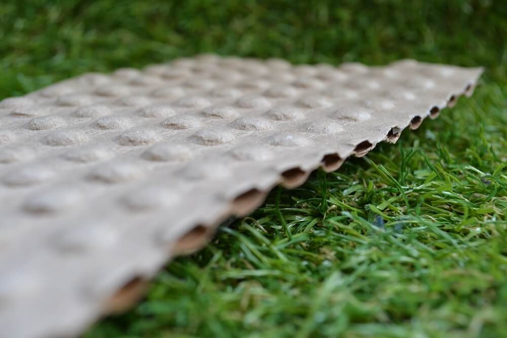 PapairWrap prototype lies on grass